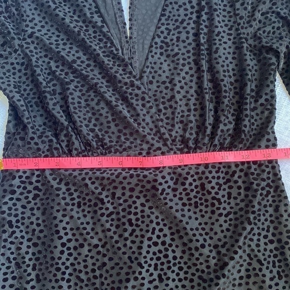 A New Day little black dress with deep v-neck and textured print. - Picture 8 of 14